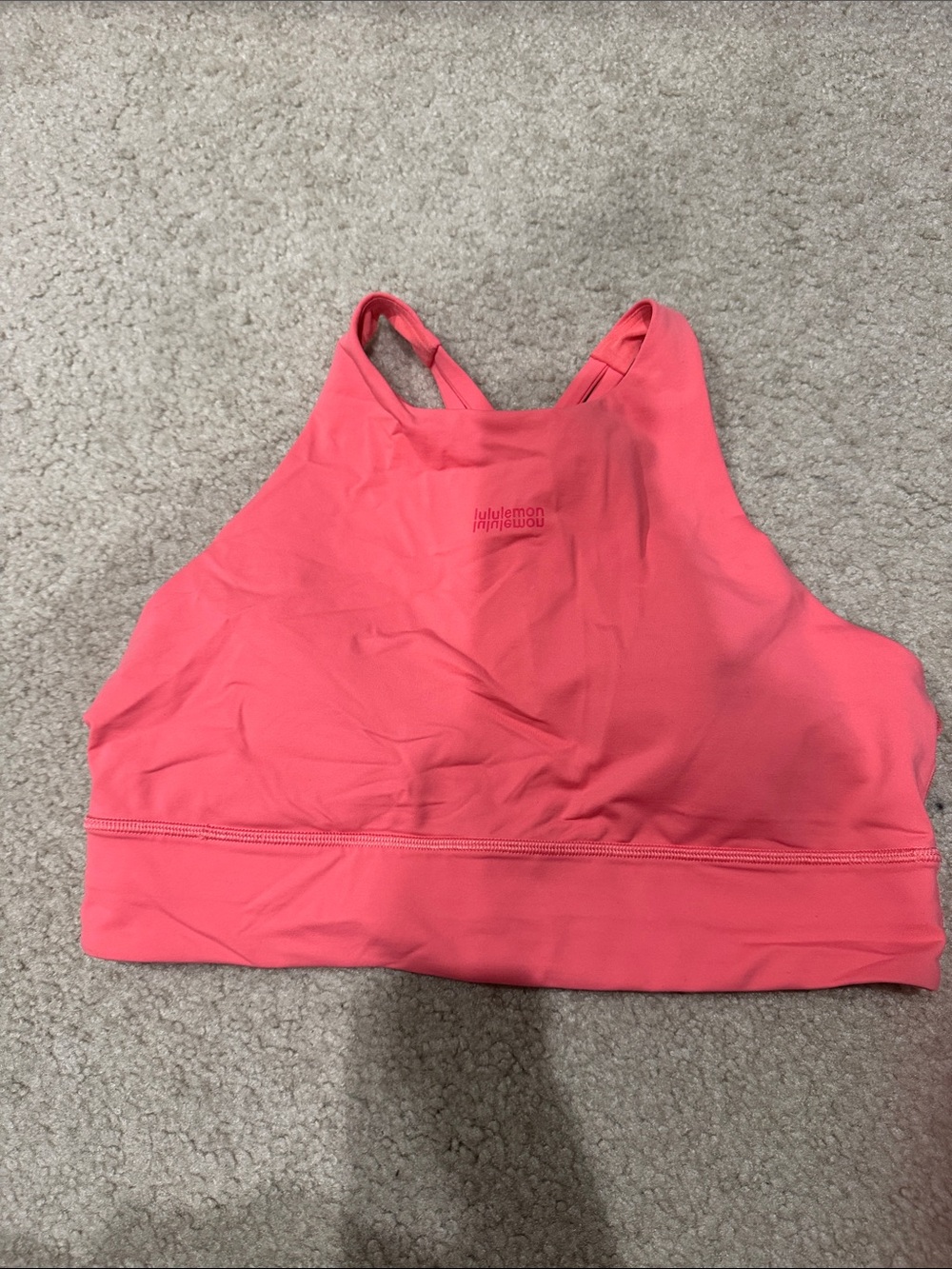 lululemon athletica Coral-Style High Neck Sports Bra